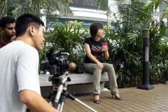 Boldness in Baldness, filming "Against All Odds" for MediaCorp Singapore
