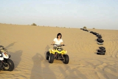 having fun in the desert