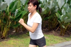 Jogging confidently in my vacuum_wig